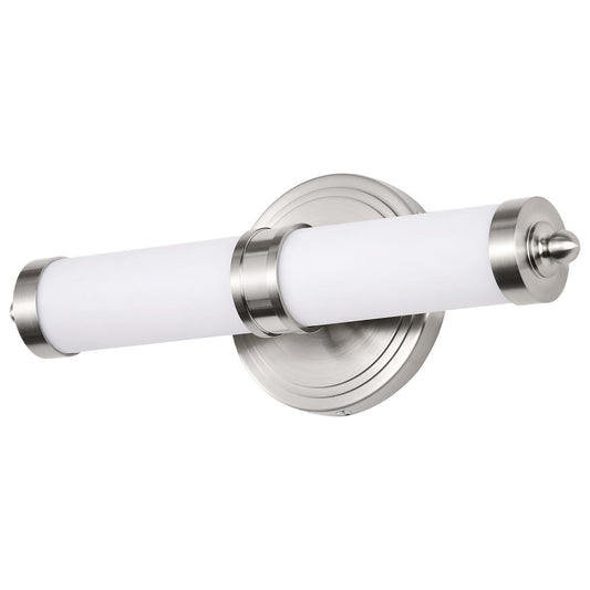 Kagen Small Vanity - LED - Brushed Nickel Finish - White Acrylic Lens - Satco 62-1534