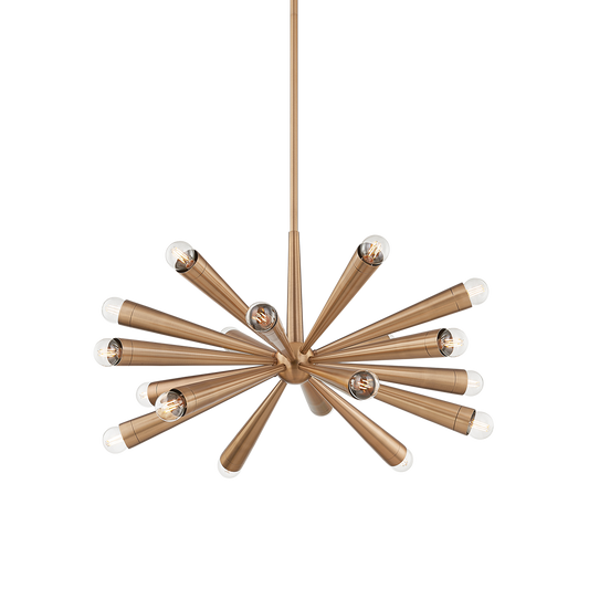Keanu Chandelier - 18-Light - Patina Brass - Troy Lighting F1030-PBR