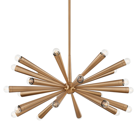 Keanu Chandelier - 24-Light - Patina Brass - Troy Lighting F1040-PBR
