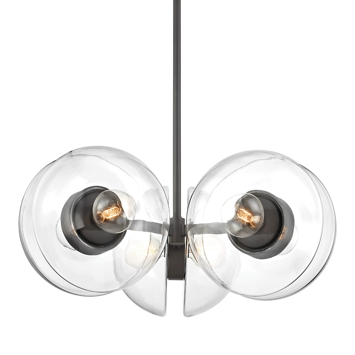 Kert Large Chandelier - Black Brass by Hudson Valley Lighting