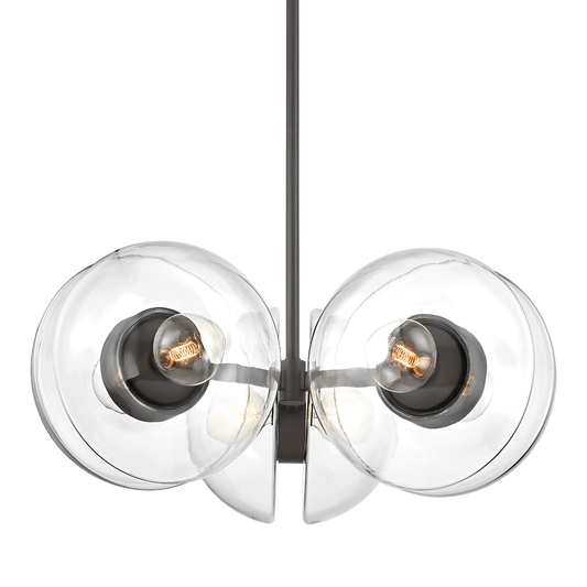 Kert Large Chandelier - Black Brass by Hudson Valley Lighting