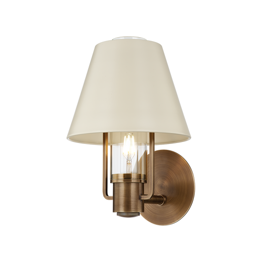 Kindle Wall Sconce - 1-Light - Patina Brass - Troy Lighting B1613-PBR/SSD