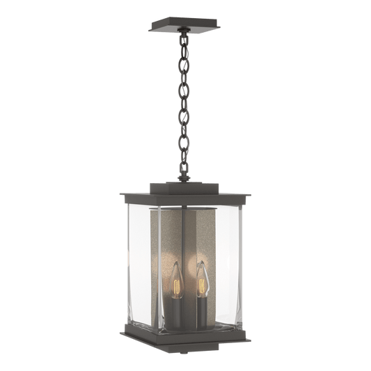 Kingston Outdoor Large Lantern - Oil Rubbed Bronze - Translucent Soft Gold Accent by Hubbardton Forge