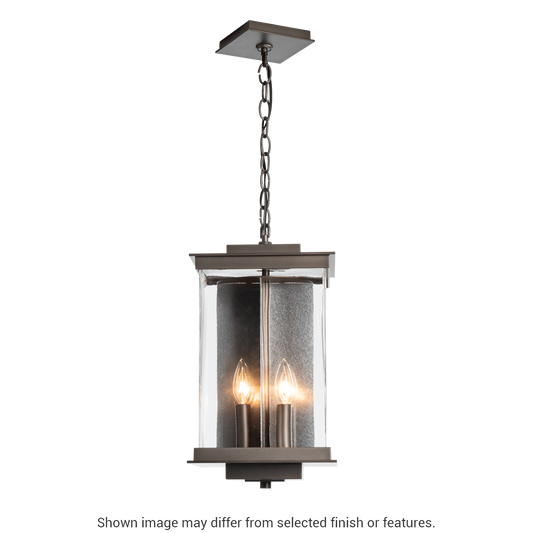 Kingston Outdoor Large Lantern - White - Translucent Vintage Platinum Accent by Hubbardton Forge