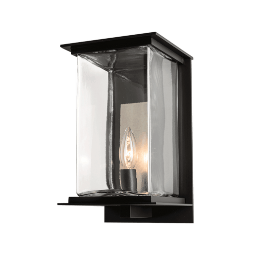 Kingston Outdoor Medium Sconce - Coastal Black - Translucent Vintage Platinum Accent by Hubbardton Forge