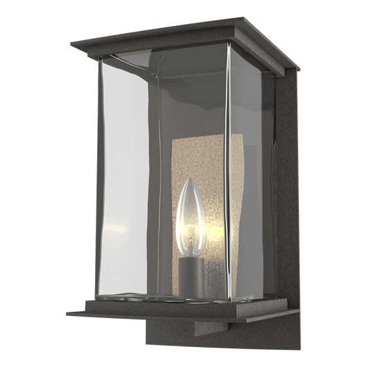 Kingston Outdoor Medium Sconce - Natural Iron - Translucent Soft Gold Accent by Hubbardton Forge