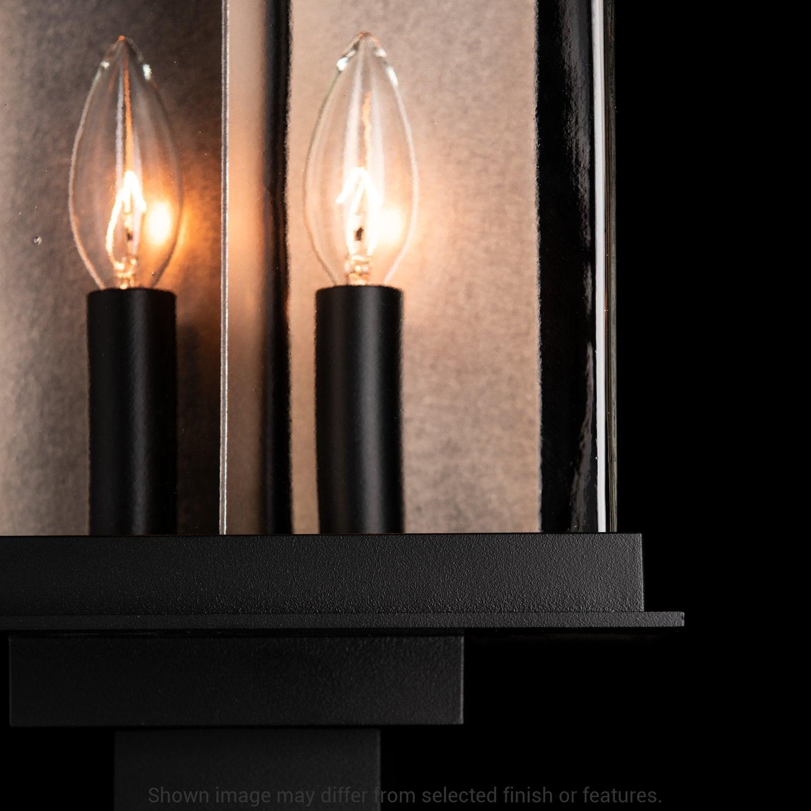 Kingston Outdoor Post Light - White - Translucent Vintage Platinum Accent by Hubbardton Forge