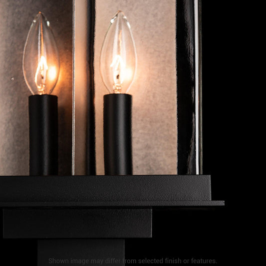 Kingston Outdoor Post Light - White - Translucent Vintage Platinum Accent by Hubbardton Forge