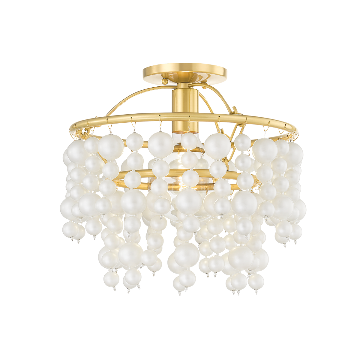 Kinsley Flush Mount - 1-Light - Aged Brass - Mitzi H747601-AGB