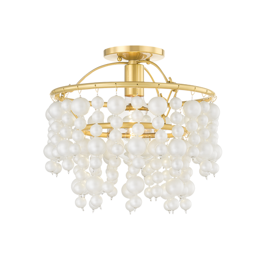 Kinsley Flush Mount - 1-Light - Aged Brass - Mitzi H747601-AGB
