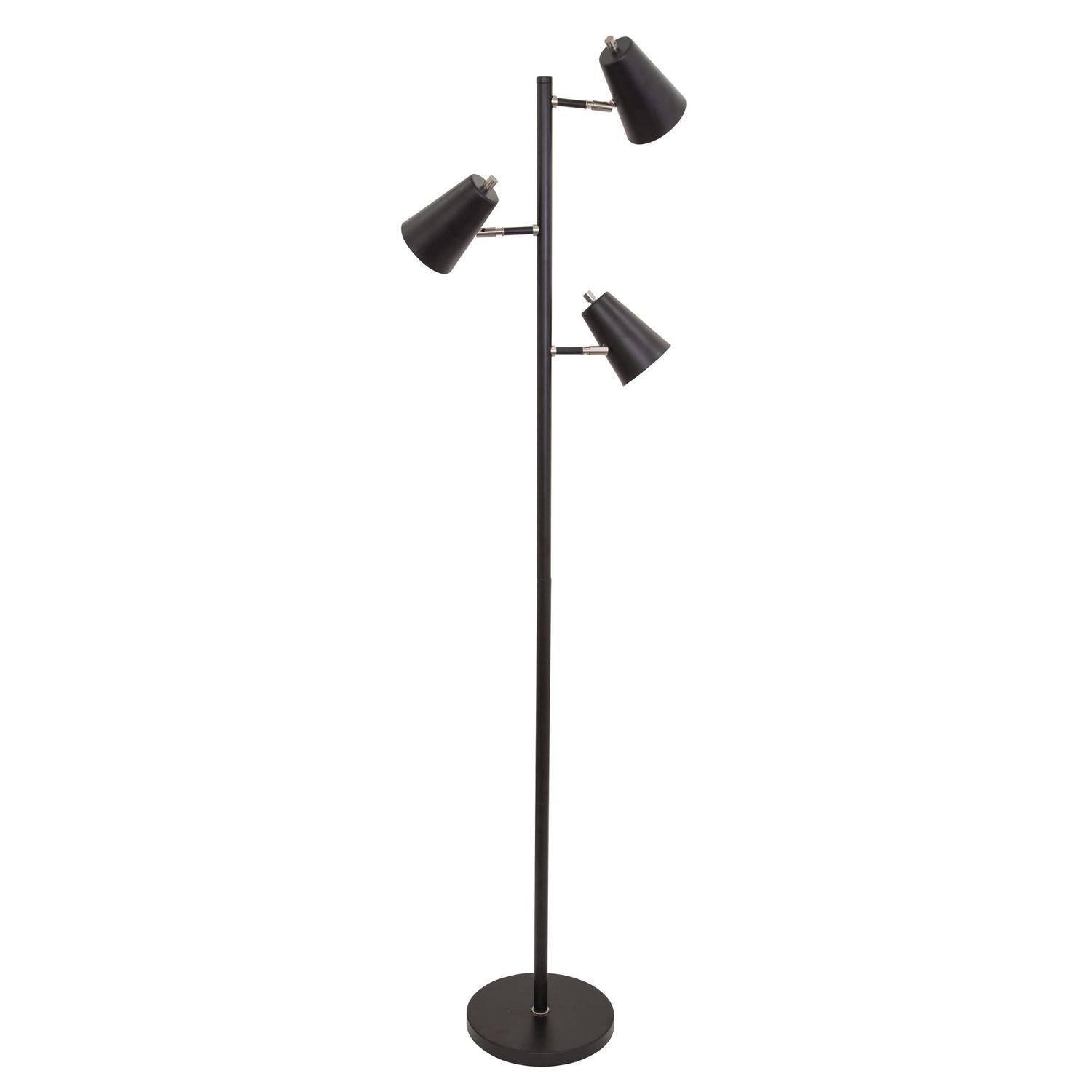 Kirby LED Floor Lamp - K130-BLK - Black by House of Troy