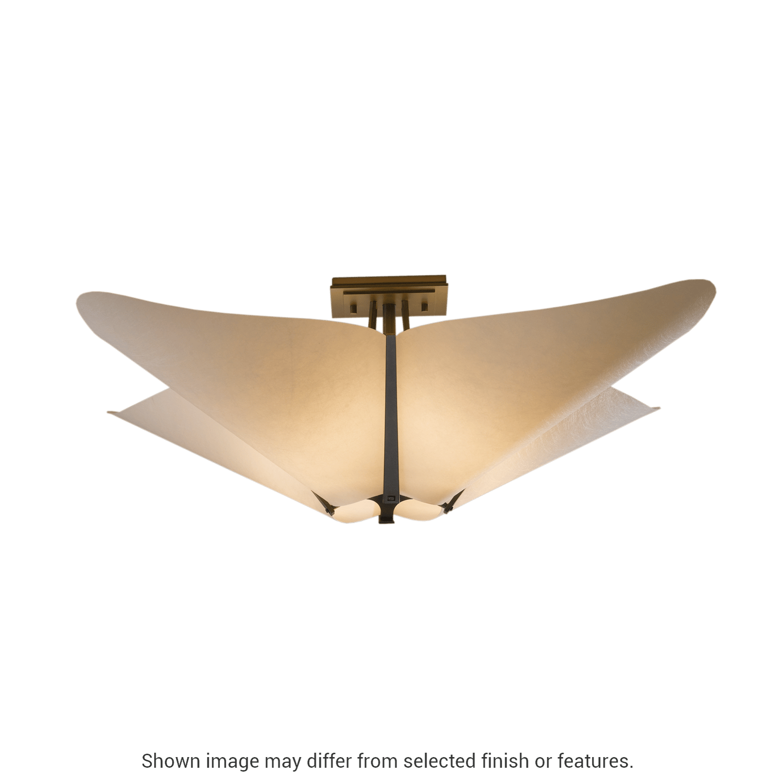 Kirigami Semi-Flush - Ink by Hubbardton Forge