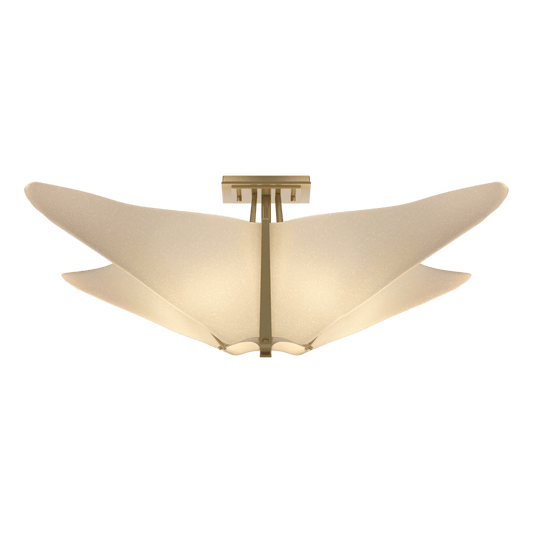 Kirigami Semi-Flush - Modern Brass by Hubbardton Forge