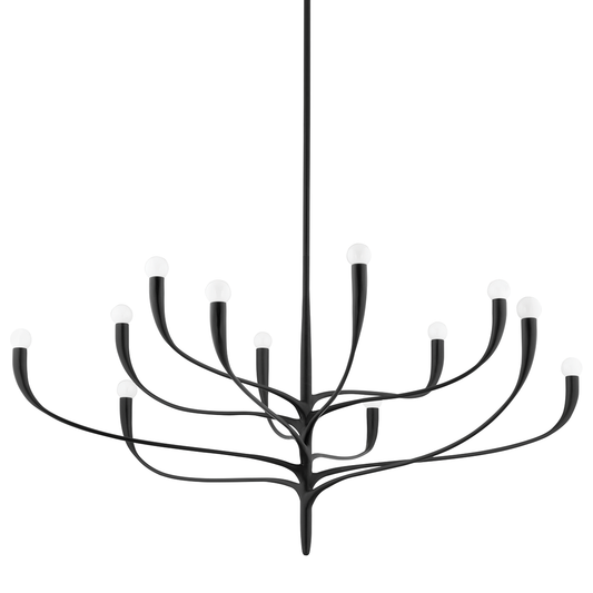 Labra Chandelier - 12-Light - Aged Iron by Hudson Valley Lighting