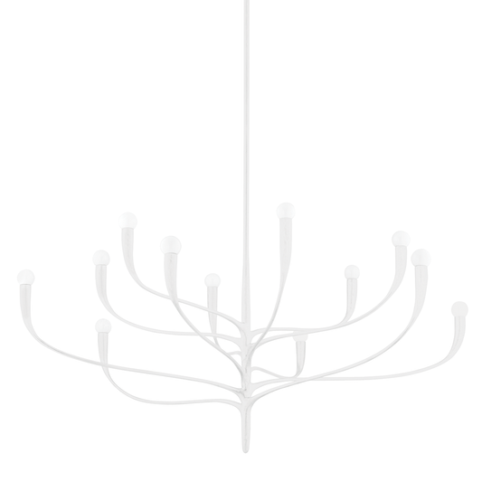 Labra Chandelier - 12-Light - White Plaster by Hudson Valley Lighting