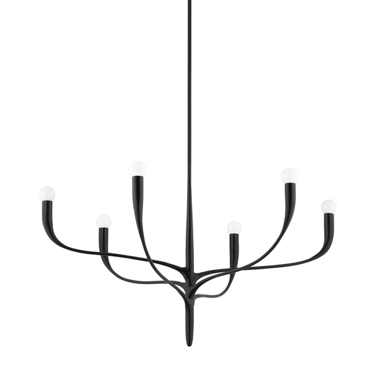 Labra Chandelier - 6-Light - Aged Iron by Hudson Valley Lighting