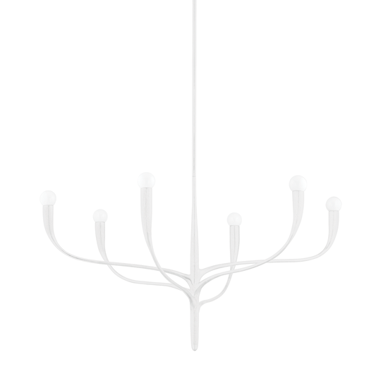 Labra Chandelier - 6-Light - White Plaster by Hudson Valley Lighting