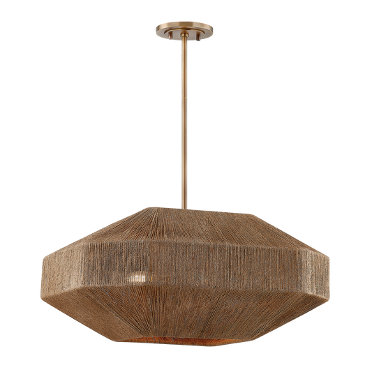 Laken Chandelier - 4-Light - Patina Brass - Troy Lighting F3624-PBR