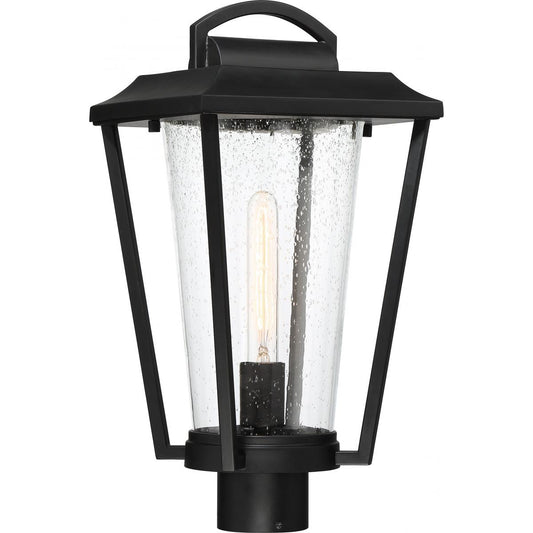 Lakeview - 1 Light Post Lantern with Clear Seed Glass - Aged Bronze Finish - Satco 60-6513