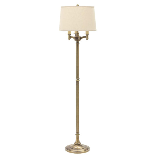 Lancaster Six-Way Floor Lamp - L800-AB - Antique Brass by House of Troy