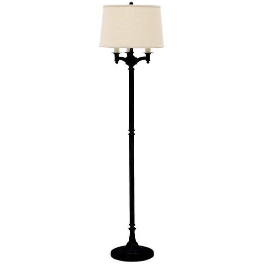 Lancaster Six-Way Floor Lamp - L800-BLK - Black by House of Troy