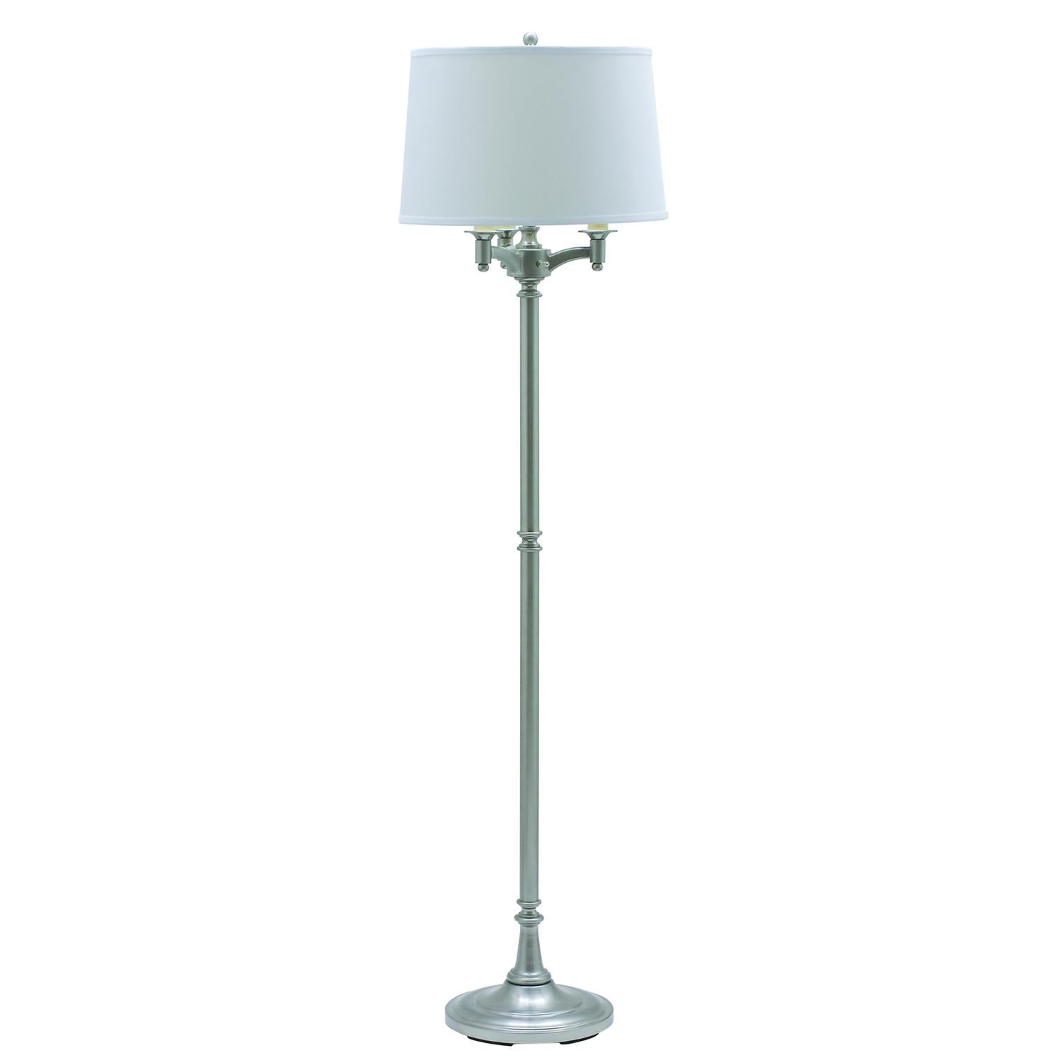Lancaster Six-Way Floor Lamp - L800-SN - Satin Nickel by House of Troy
