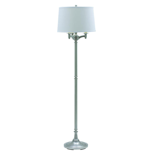 Lancaster Six-Way Floor Lamp - L800-SN - Satin Nickel by House of Troy