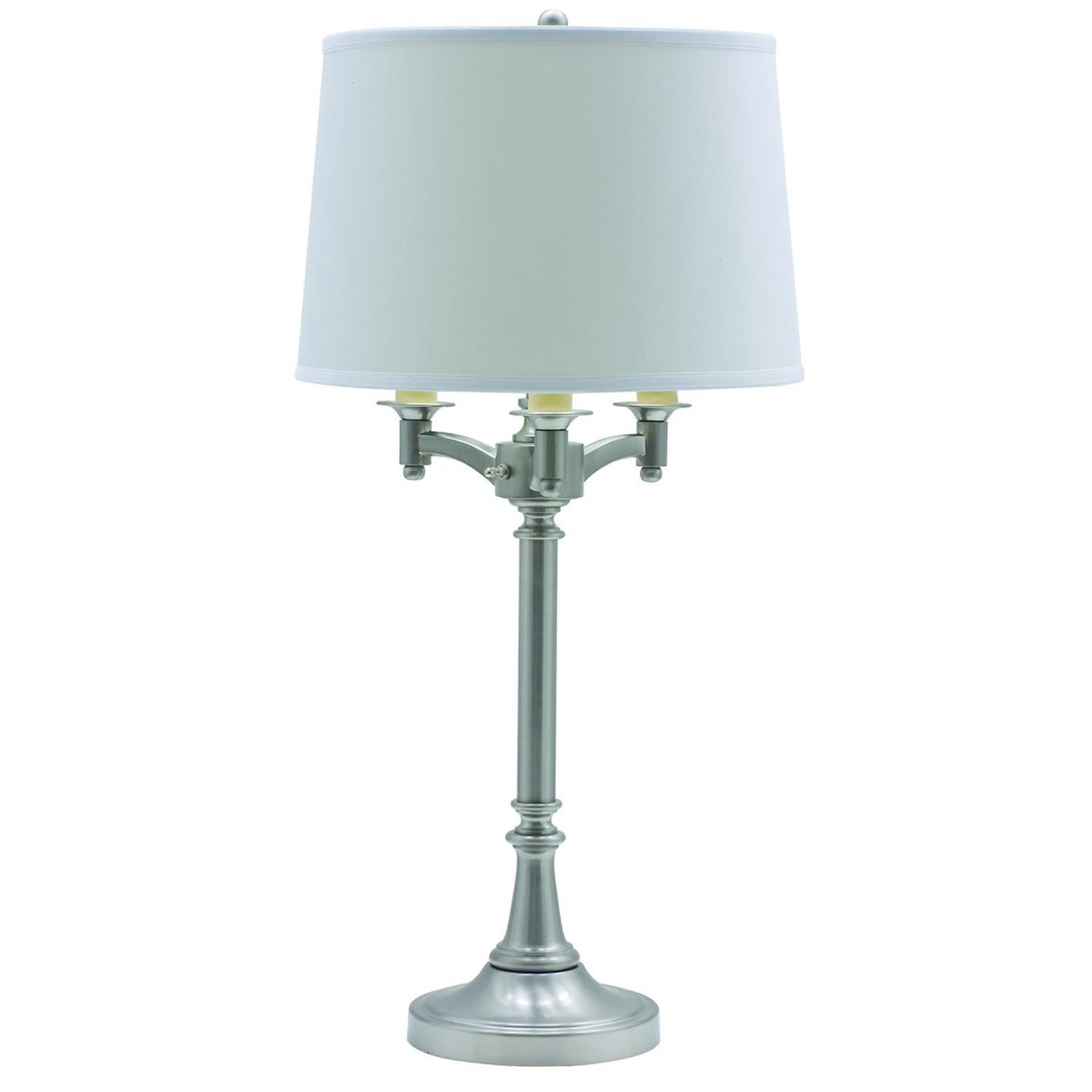 Lancaster Six-Way Table Lamp - L850-SN - Satin Nickel by House of Troy