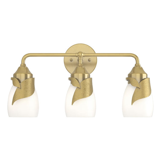 Lapas 3-Light Bath Sconce - Modern Brass - Opal Glass by Hubbardton Forge
