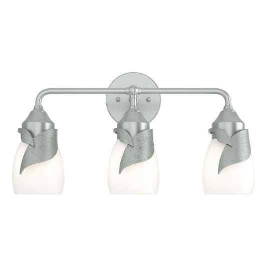Lapas 3-Light Bath Sconce - Vintage Platinum - Opal Glass by Hubbardton Forge