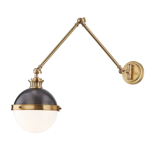 Latham Wall Sconce - Aged/Antique Distressed Bronze by Hudson Valley Lighting