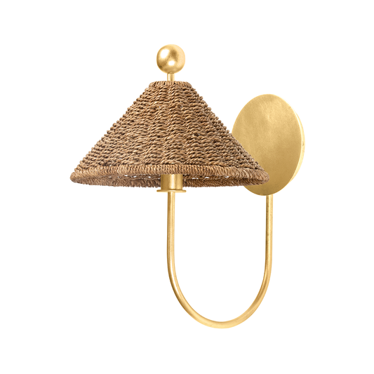 Layton Wall Sconce - 1-Light - Vintage Gold Leaf - Troy Lighting B6414-VGL