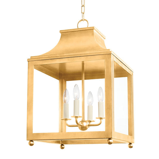 Leigh Large Lantern - Vintage Gold Leaf by Mitzi