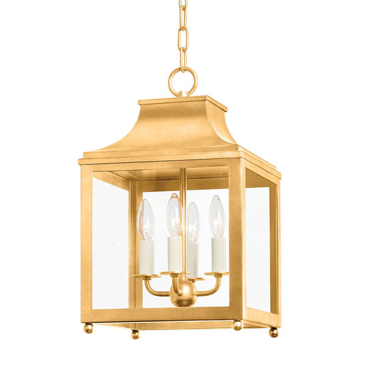 Leigh Small Lantern - Vintage Gold Leaf by Mitzi