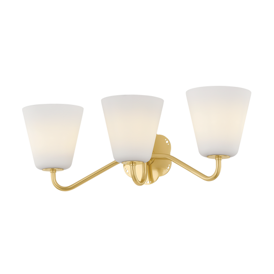 Leonella Vanity Light - 3-Light - Aged Brass - Mitzi H1017303-AGB
