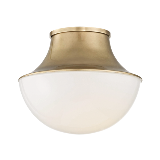 Lettie Flush Mount - Aged Brass by Hudson Valley Lighting