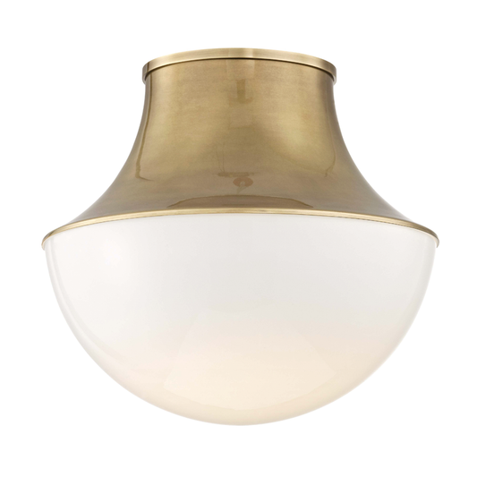 Lettie Large Flush Mount - Aged Brass by Hudson Valley Lighting