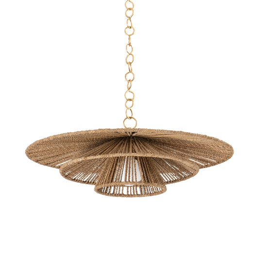 Levan Pendant - 1-Light - Vintage Gold Leaf - Troy Lighting F1724-VGL