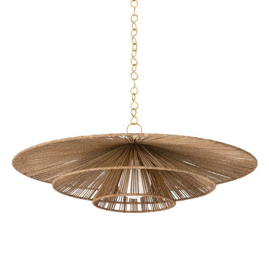 Levan Pendant - 1-Light - Vintage Gold Leaf - Troy Lighting F1736-VGL