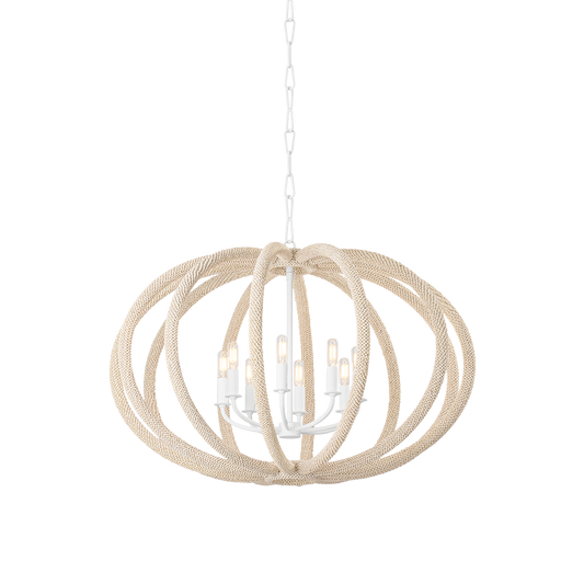 Lewiston Chandelier - 6-Light - White Plaster by Hudson Valley Lighting