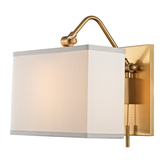 Leyden Wall Sconce - Aged Brass by Hudson Valley Lighting
