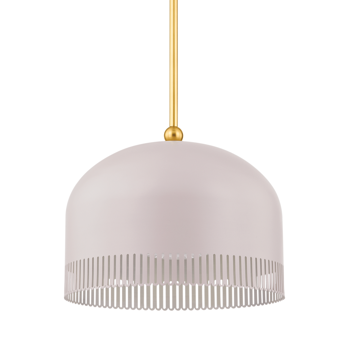 Liba Large Pendant - 1-Light - Aged Brass/Soft Peignoir - Mitzi H884701L-AGB/SPG