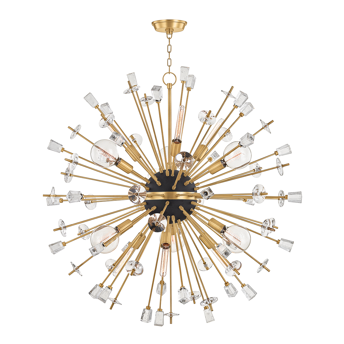 Liberty Chandelier - 12-Light - Aged Brass by Hudson Valley Lighting