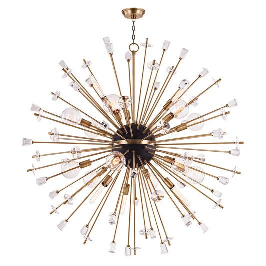 Liberty Chandelier - 18-Light - Aged Brass by Hudson Valley Lighting
