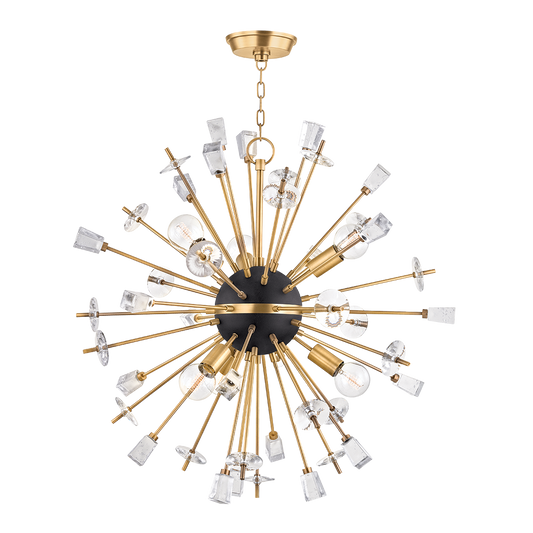 Liberty Chandelier - 6-Light - Aged Brass by Hudson Valley Lighting