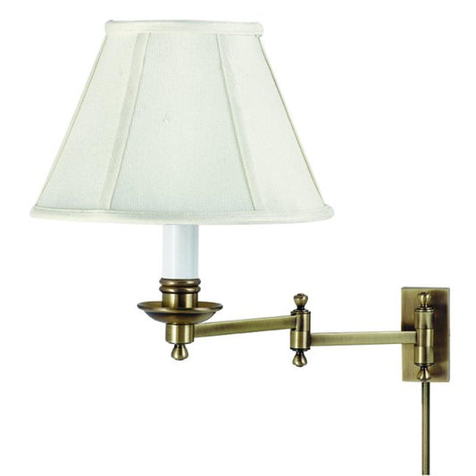 Library Wall Swing Arm Lamp - LL660-AB - Antique Brass by House of Troy