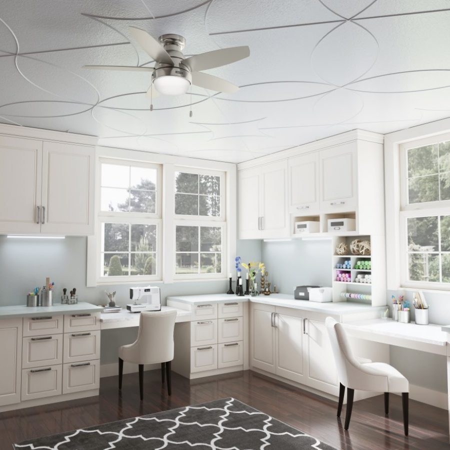 Lilliana 44" LED Fan - Brushed Nickel by Hunter