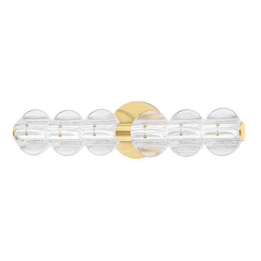 Lindley 6-Light Vanity Light - Aged Brass by Hudson Valley Lighting