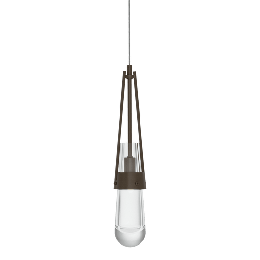 Link Clear Glass Low Voltage Mini Pendant - Bronze by Hubbardton Forge