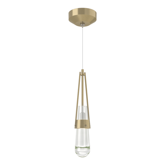 Link Clear Glass Low Voltage Mini Pendant - Modern Brass by Hubbardton Forge
